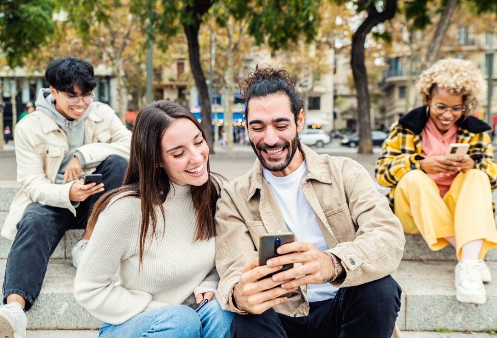 Teenagers addicted to smart mobile phone